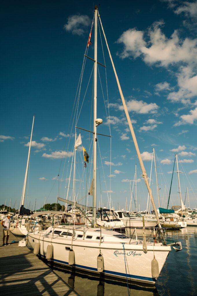 sailboat on Lake Michigan 